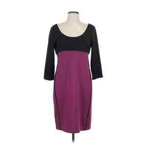 Narciso Rodriguez Women's Color Block Black Purple Dress Sz 3X Party Career Plus
